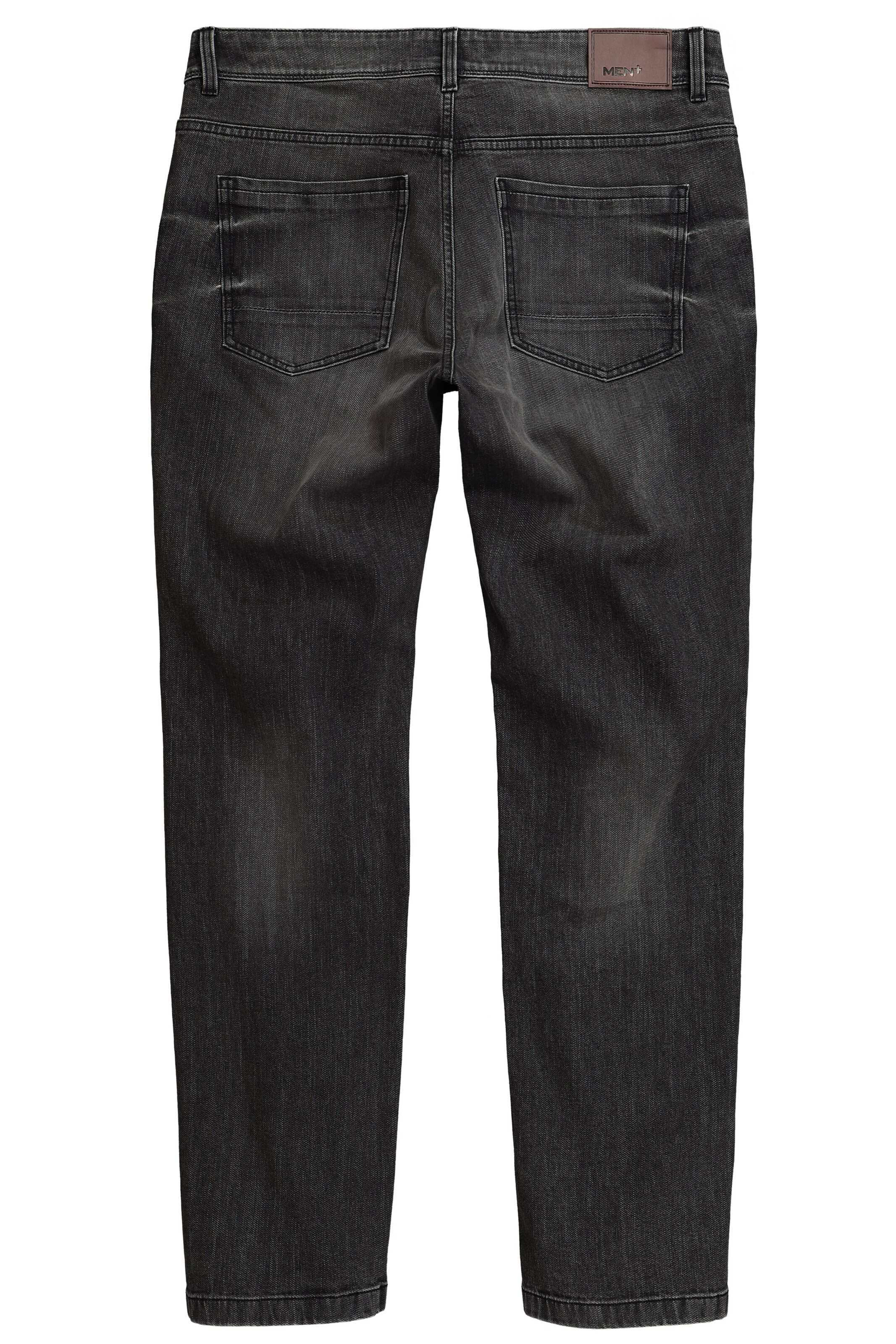 Men Plus Regular Jeans in Zwart
