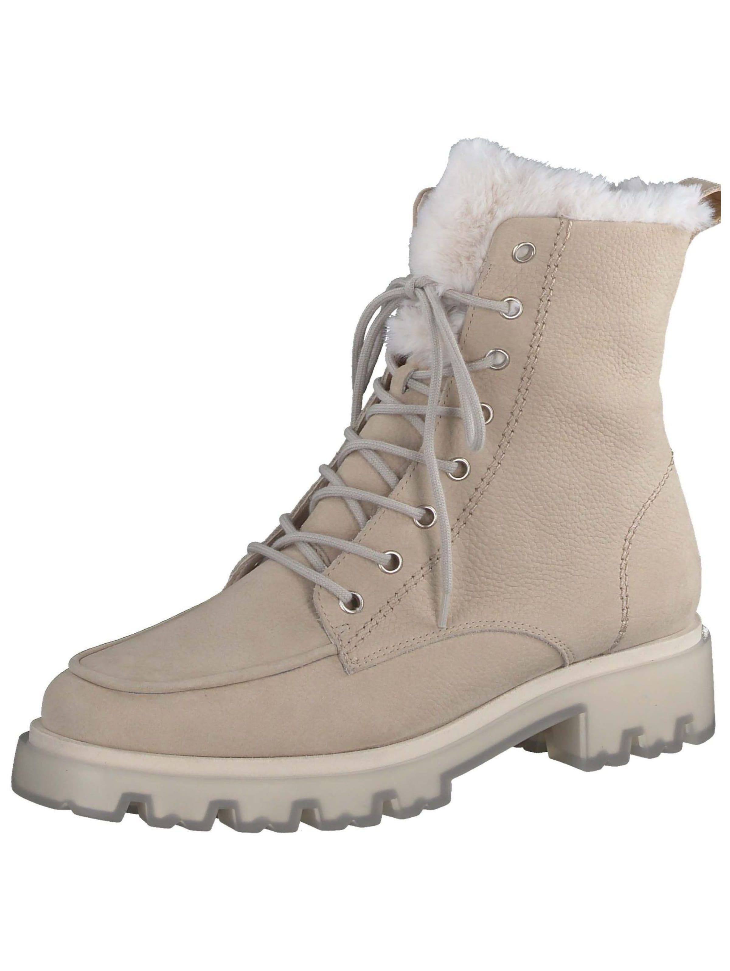 Paul Green Veterlaarsjes in Beige: voorkant