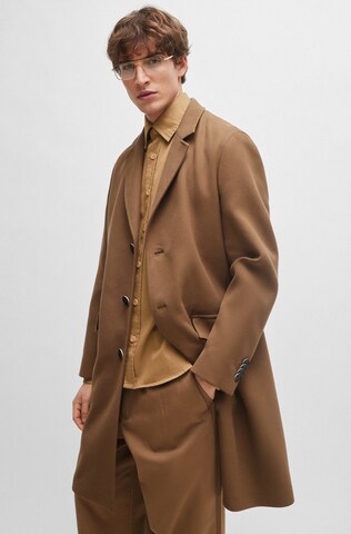BOSS Between-Seasons Coat 'Hyde ' in Brown: front