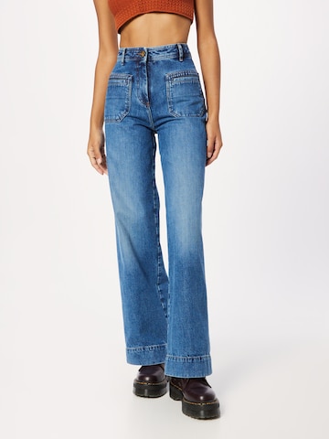 Wide Leg Jean 'JOHNNY' sessun en bleu : devant