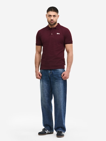 LONSDALE Poloshirt 'WHALTON' in Rot: Vorderseite