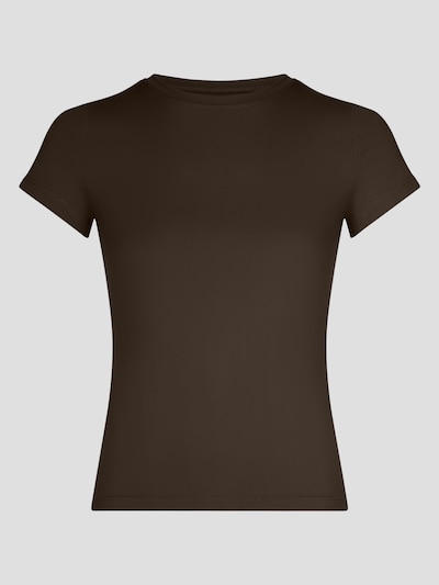 YO-GAYA Sports Top 'Short Sleeve Top' in XS in Dark brown, Item view