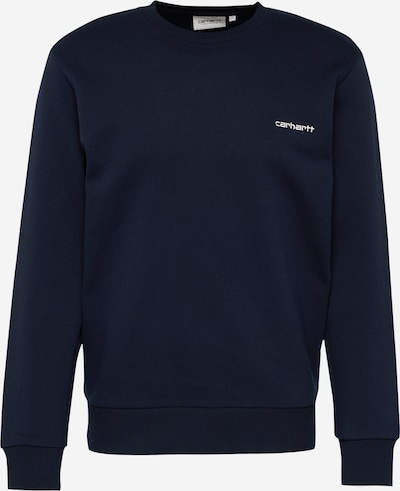 Carhartt WIP Sportisks džemperis, krāsa - tumši zils / balts, Preces skats