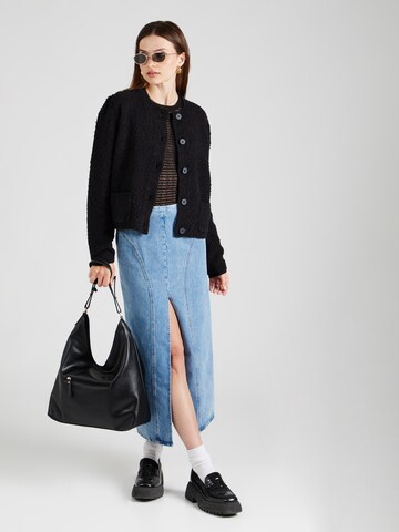 GERRY WEBER Πλεκτή ζακέτα σε μαύρο