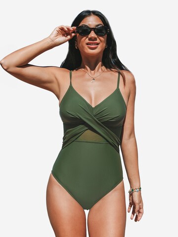 Cupshe Bralette Swimsuit in Green