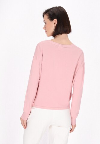 Usha Gebreid vest in Roze