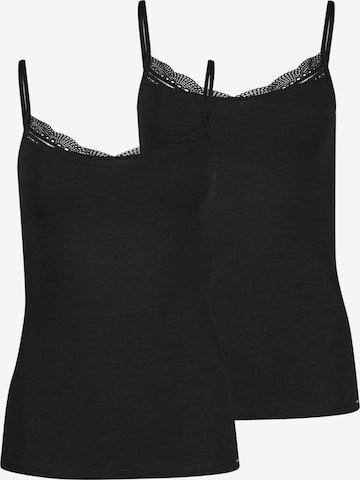 Skiny Undershirt 'Classicotton' in Black: front