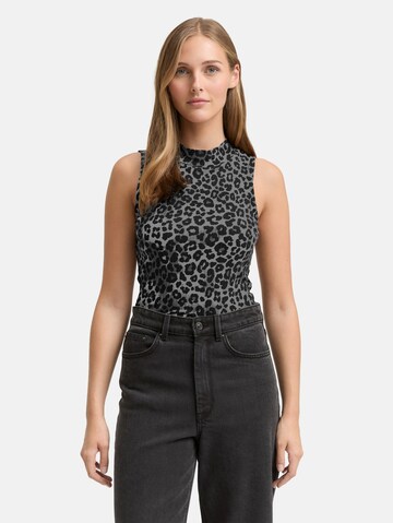 TOM TAILOR DENIM Top in Grijs: voorkant