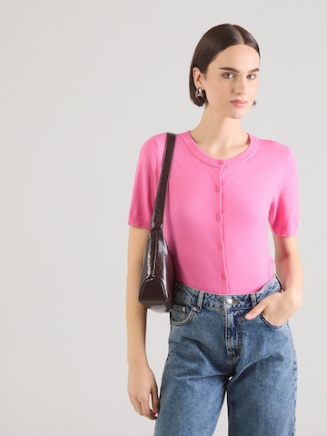 PIECES Neuletakki 'PCNORA' värissä vaaleanpunainen: etupuoli