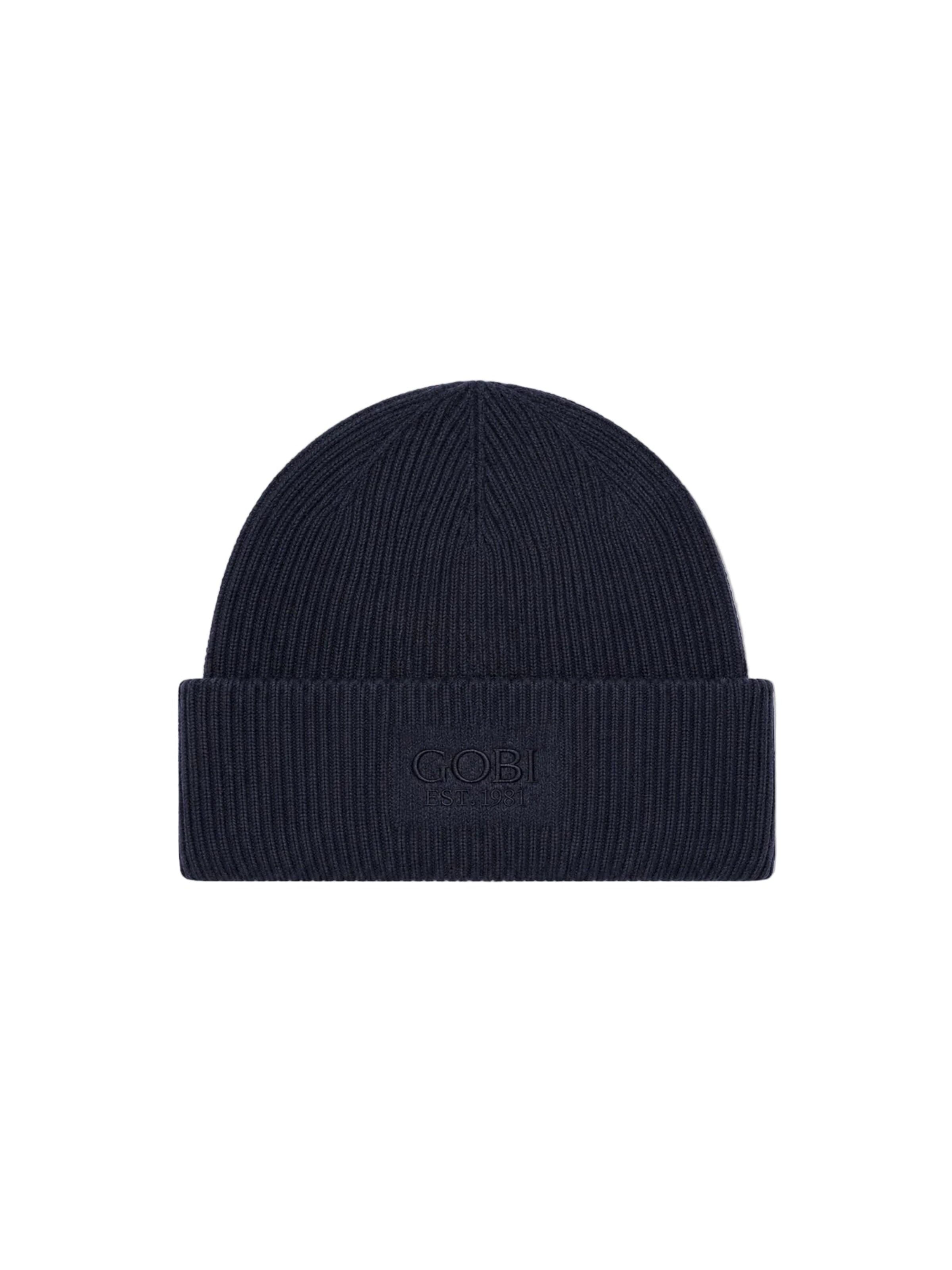 GOBI Cashmere Pipo värissä sininen: etupuoli