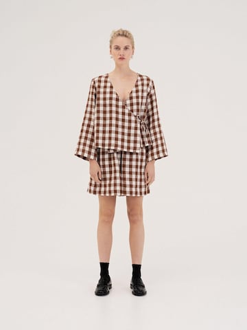 AmourLinen Top 'Adele'‌‌‌‌‌‌‌‌‌ in Braun