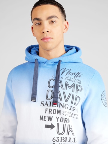 CAMP DAVID Sweatshirt i blå