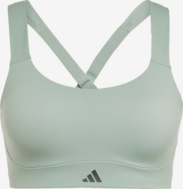 ADIDAS PERFORMANCE Спортивный бюстгальтер 'Impact Luxe' в Зеленый: спереди
