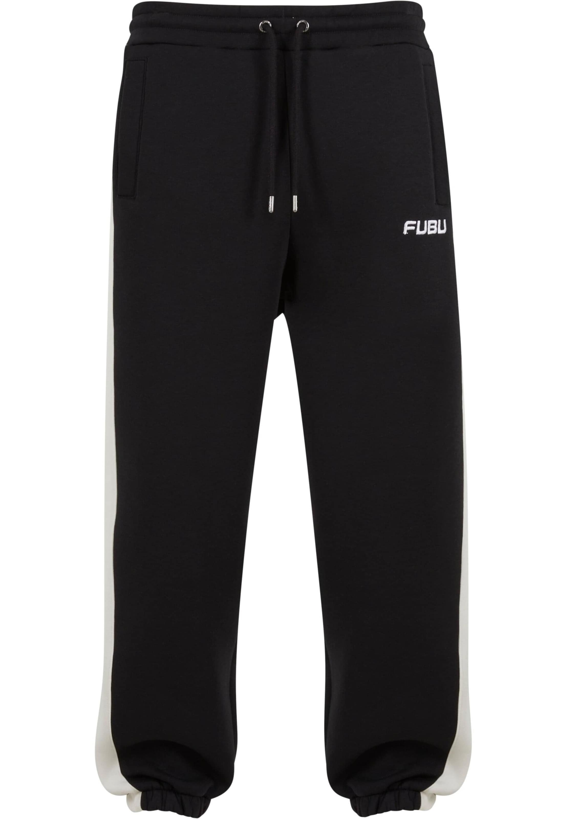 Tapered Pantaloni di FUBU in nero: frontale
