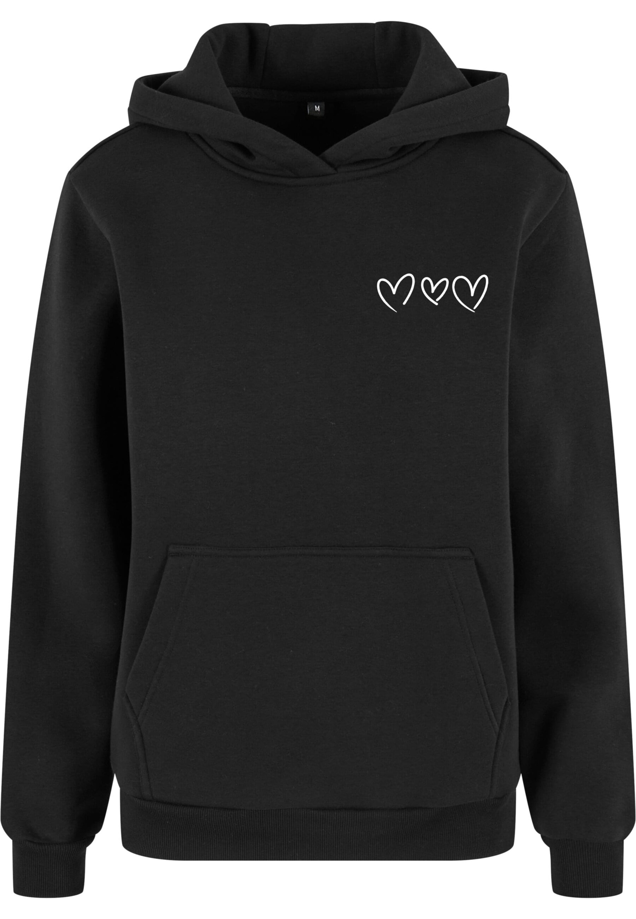 Miss Tee Sweatshirt 'Always Trust Your Heart' in Zwart: voorkant