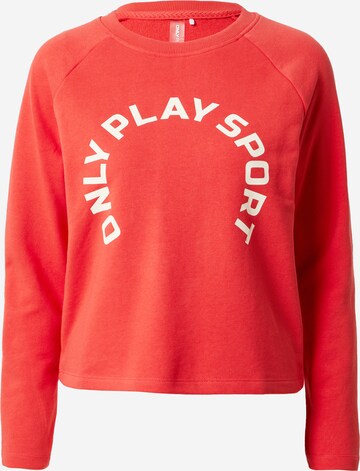 ONLY PLAY Athletic Sweatshirt 'Nedja' in Red: front