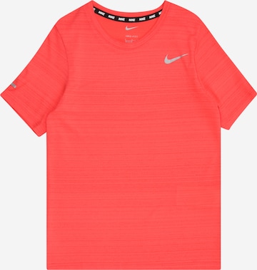 NIKE Функциональная футболка 'Miler' в Красный: спереди