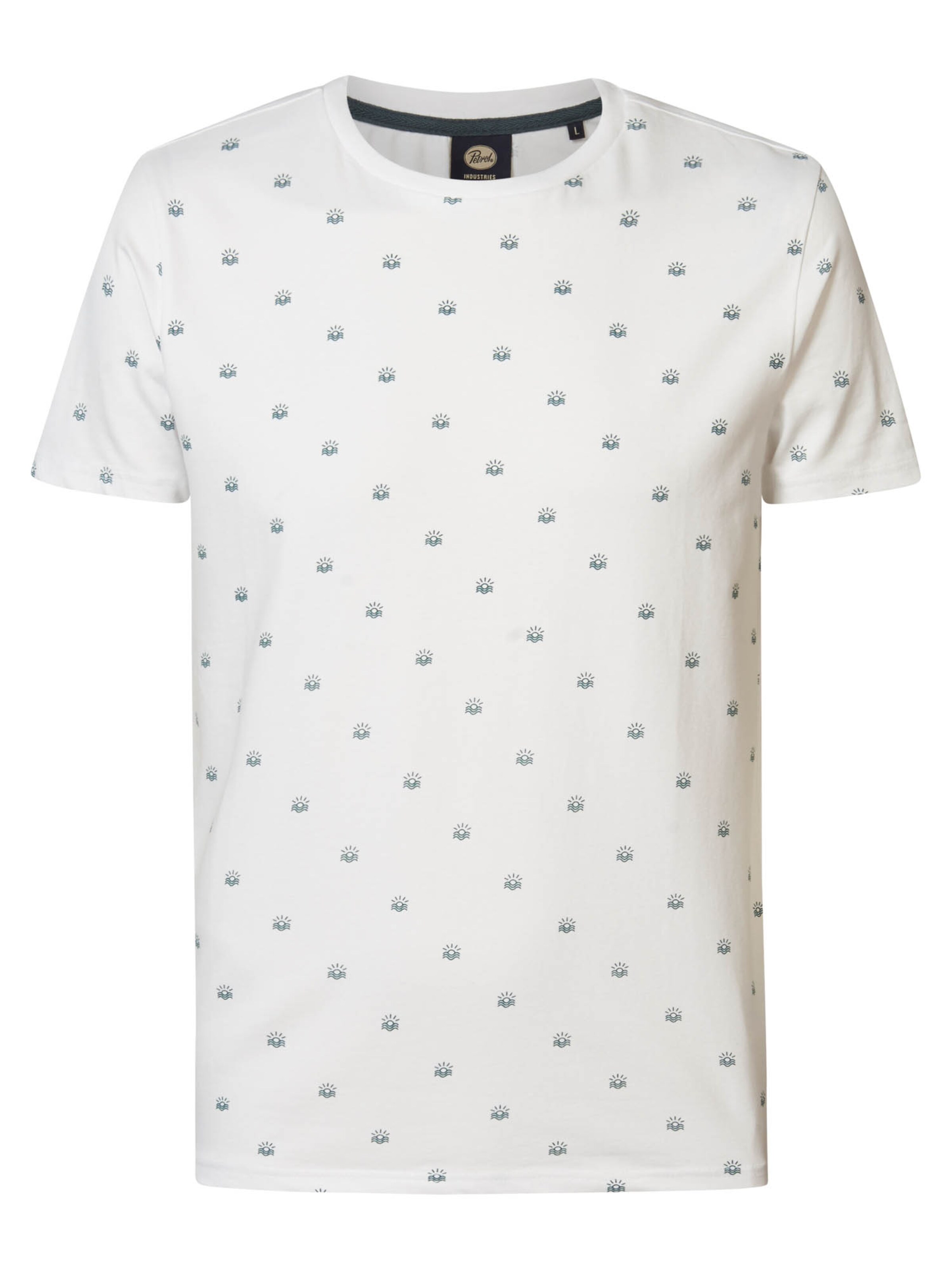 Petrol Industries Shirt 'Sundown' in Wit: voorkant