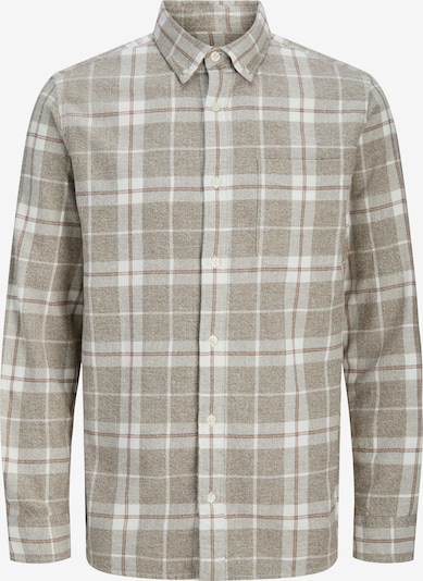 Marškiniai 'JPRBLUBROOK' iš JACK & JONES, spalva – rusvai pilka / oranžinė / juoda / balta, Prekių apžvalga