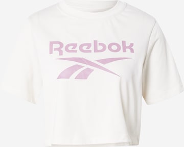 Reebok Tričko – bílá: přední strana