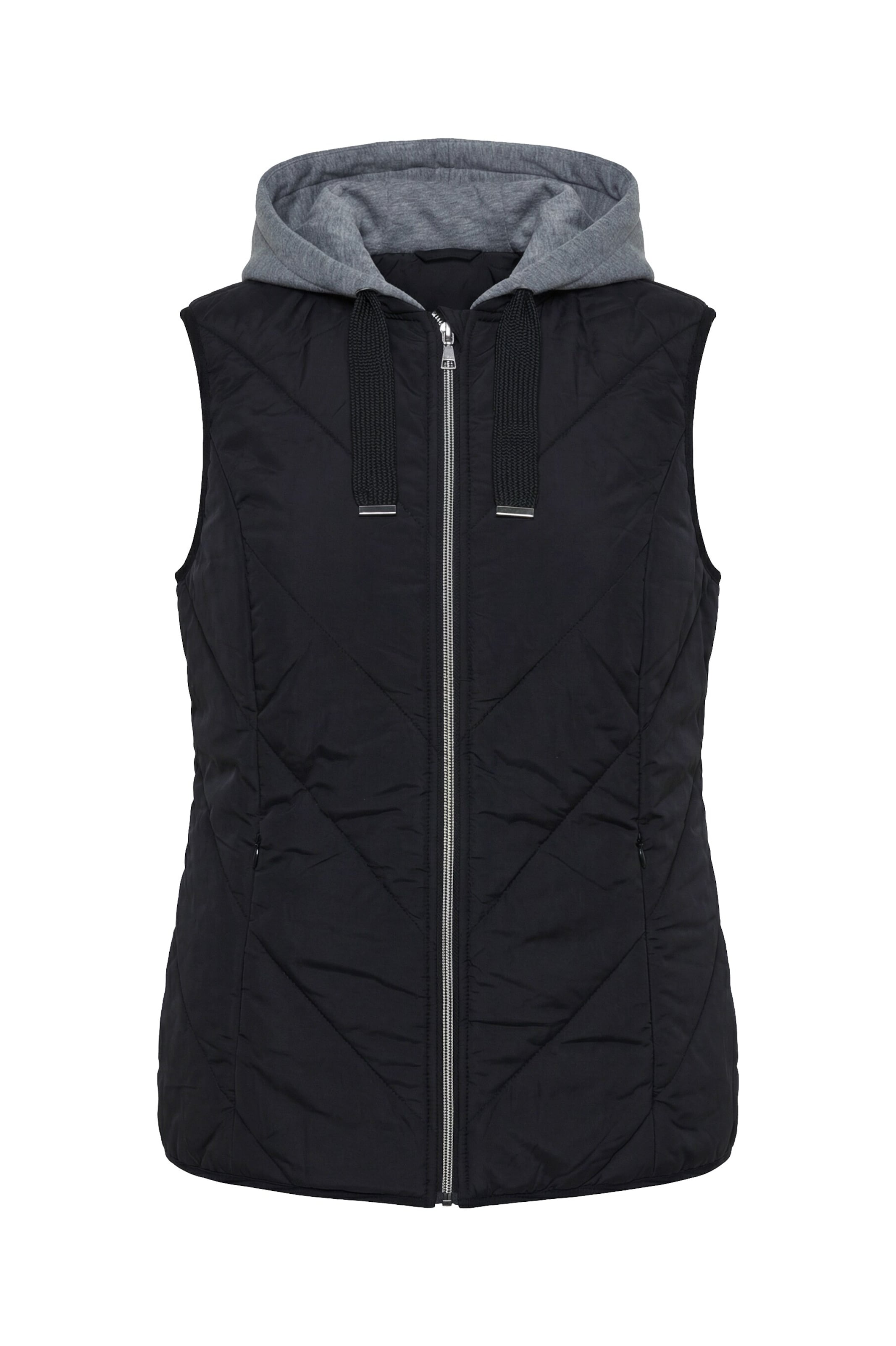 Ulla Popken Vest in M-L in Grey / Black, Item view