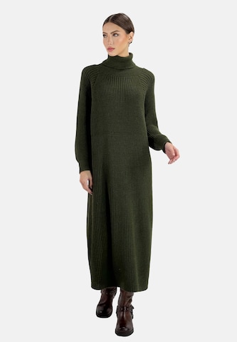 Elara Kleid in Grün: Vorderseite