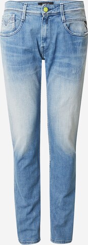 REPLAY Slimfit Jeans 'ANBASS' in Blauw: voorkant