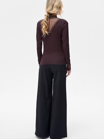 Blue Shadow Blouse in Brown