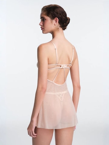 Penti Negližé 'PENTI Sandy Babydoll mit Stein-Detail, ungepolstert, bügellos' – béžová