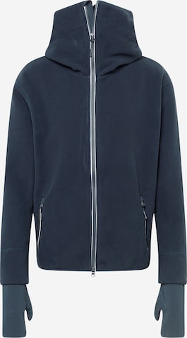 ESPRIT Zip-Up Hoodie 'Polflee' in Blue: front