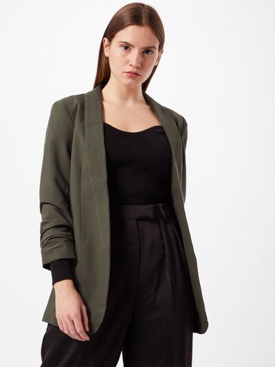 PIECES Blazer in dunkelgrün, Modelansicht