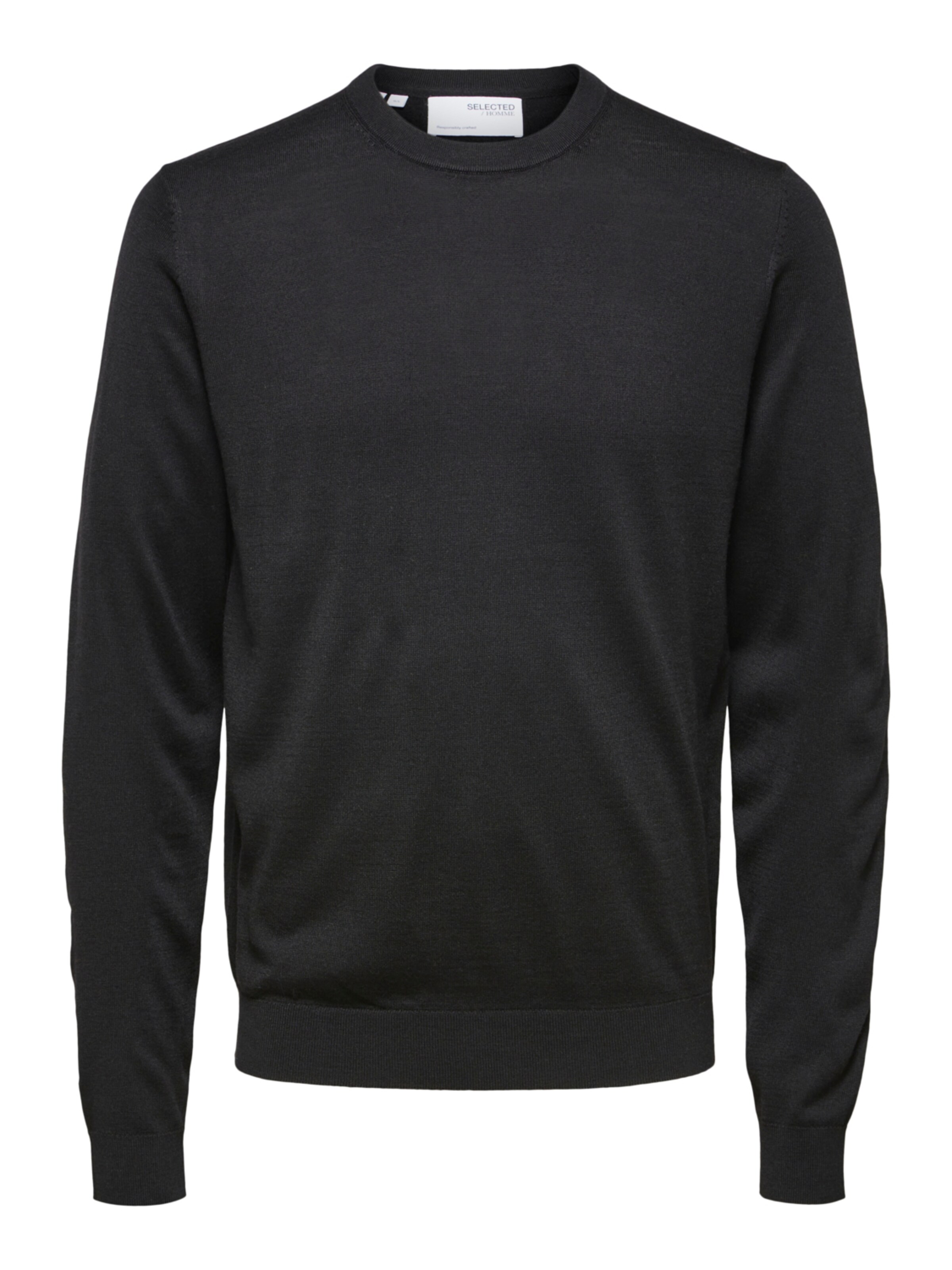 SELECTED Sweater 'Town' in Black: front