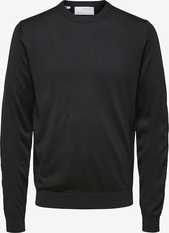 SELECTED HOMME Sweater 'Town' in Black: front