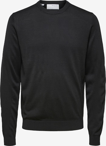 Pull-over 'Town' SELECTED HOMME en noir : devant