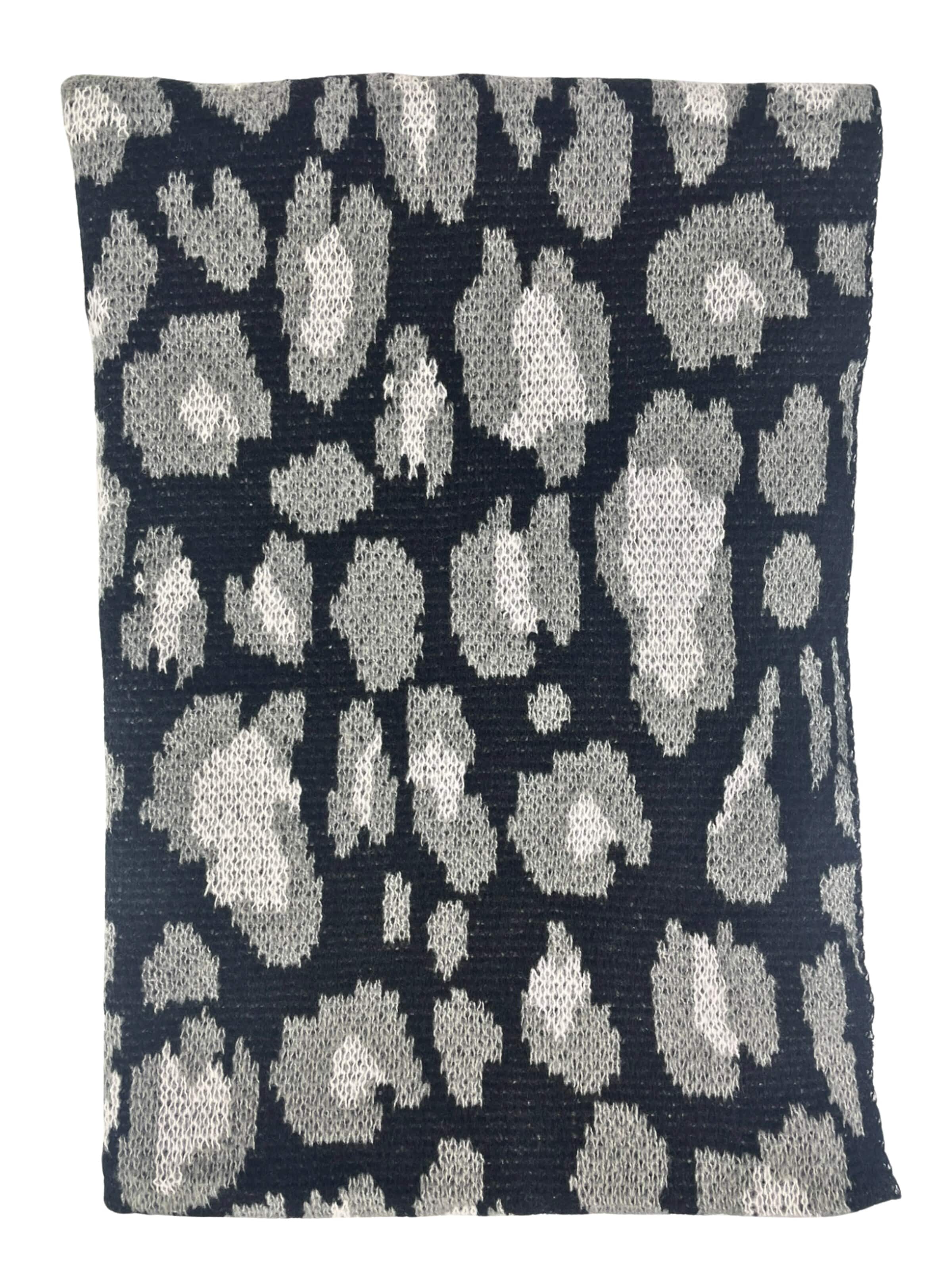 Kumixi Scarf 'Leopard' in Black