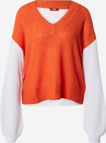 ESPRIT Sweter w kolorze pomarańczowy: przód