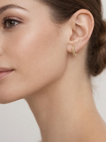 MUSE of my own Ohrringe 'Ridge Hoops'‌‌‌‌‌‌‌ in Gold