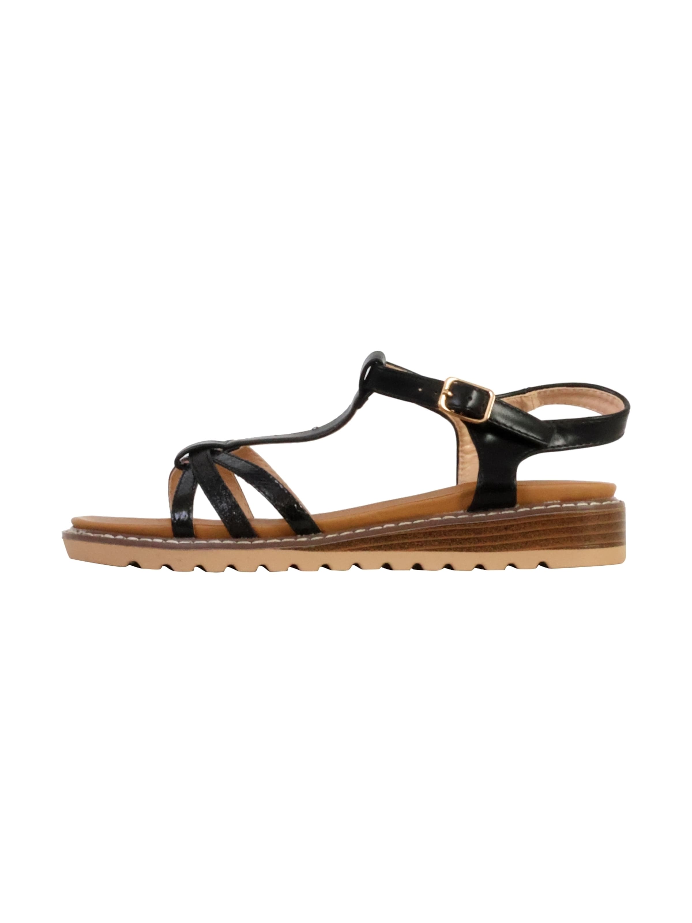 Super Mode Sandal in Black: front