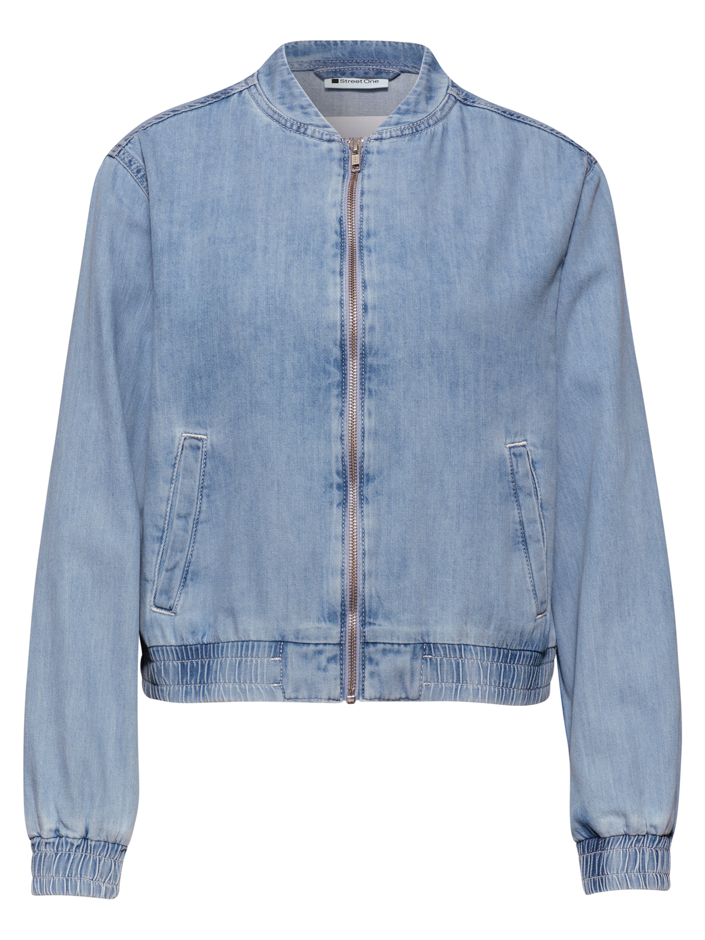 STREET ONE Демисезонная куртка в Синий: спереди