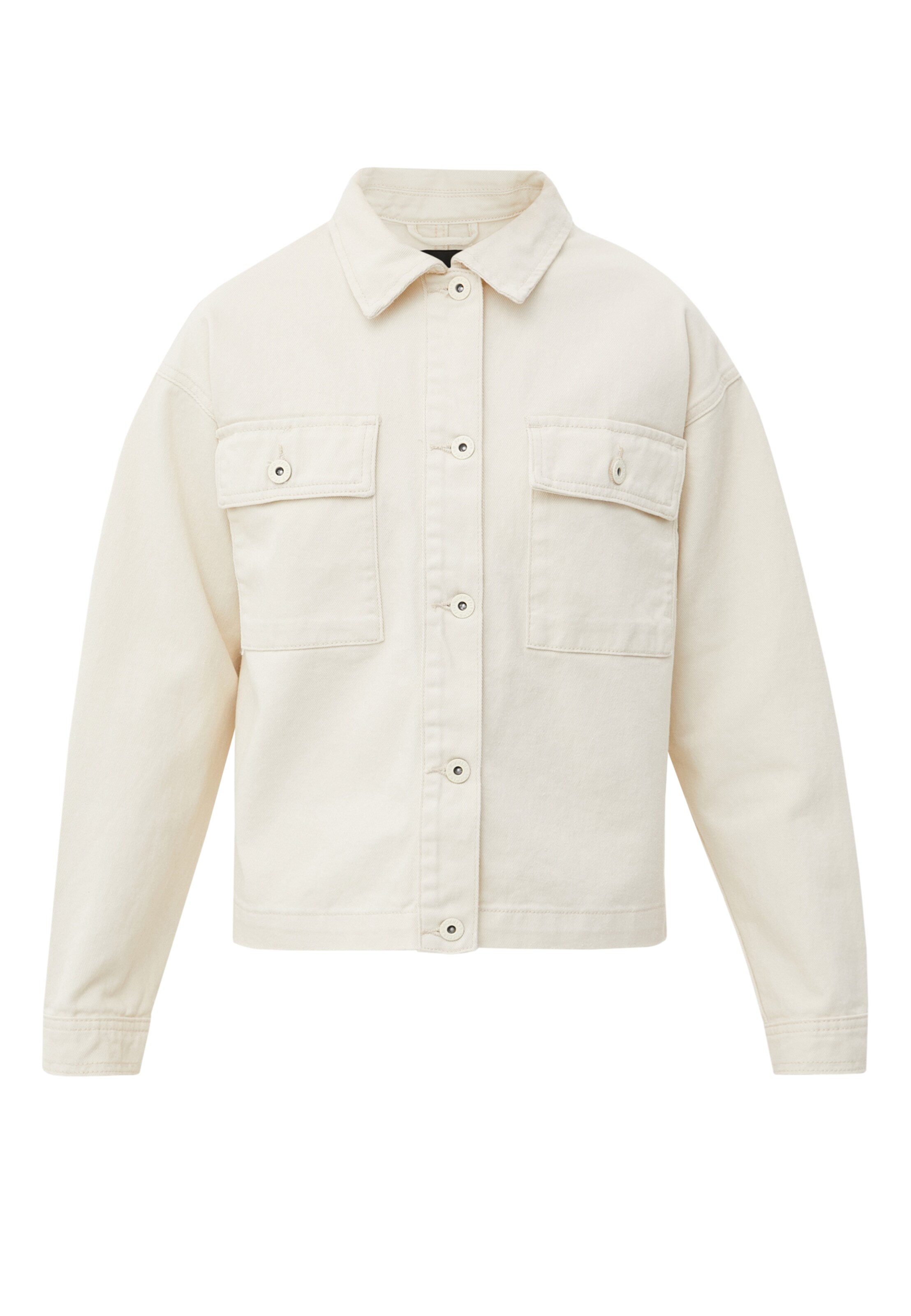 Finn Flare Jeansjacke 'Denim' in Beige: Vorderseite