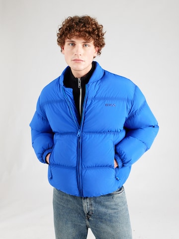 HUGO Winter Jacket 'Braden' in Blue: front