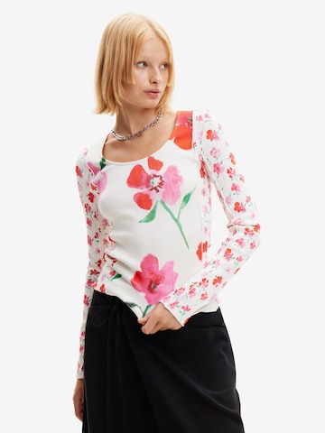 Desigual T-shirt i vit: framsida