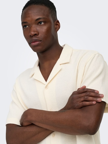 Only & Sons Comfort fit Overhemd 'ONSKosta' in Wit