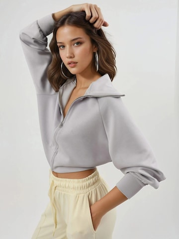 Busem - Casaco em moletão em cinzento