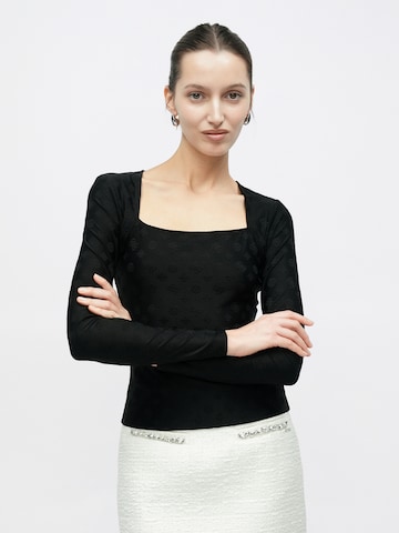 GUESS Тениска 'ELLEONA' в черно