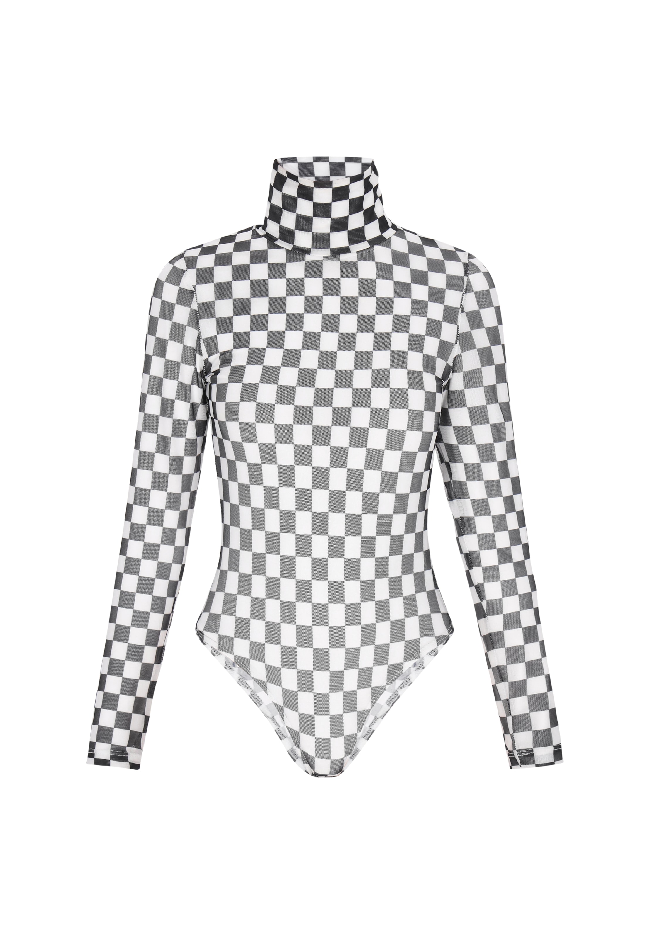 nelice Bodi majica 'Rock' | temno siva / bela barva, Prikaz izdelka