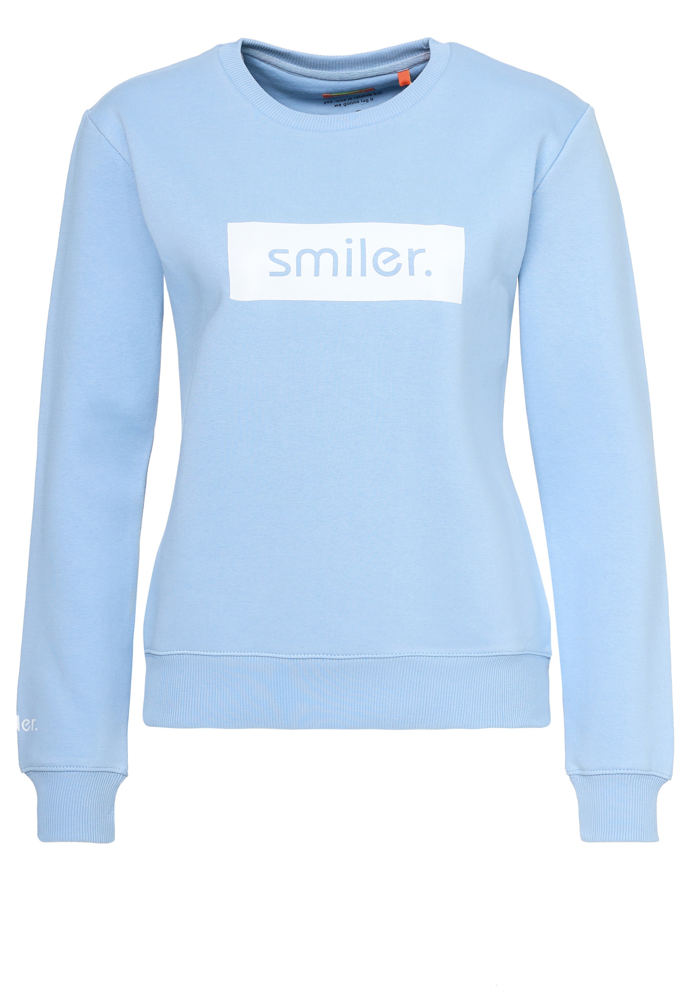 smiler. Sweatshirt 'Cuddle' in Blue: front