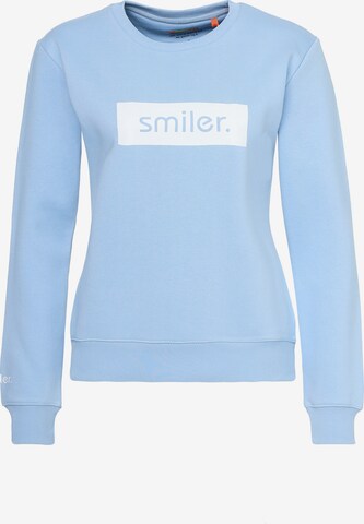 smiler. Sweatshirt 'Cuddle' in Blau: predná strana