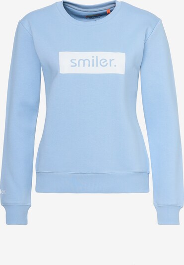 smiler. Sweatshirt 'Cuddle' in hellblau / weiß, Produktansicht