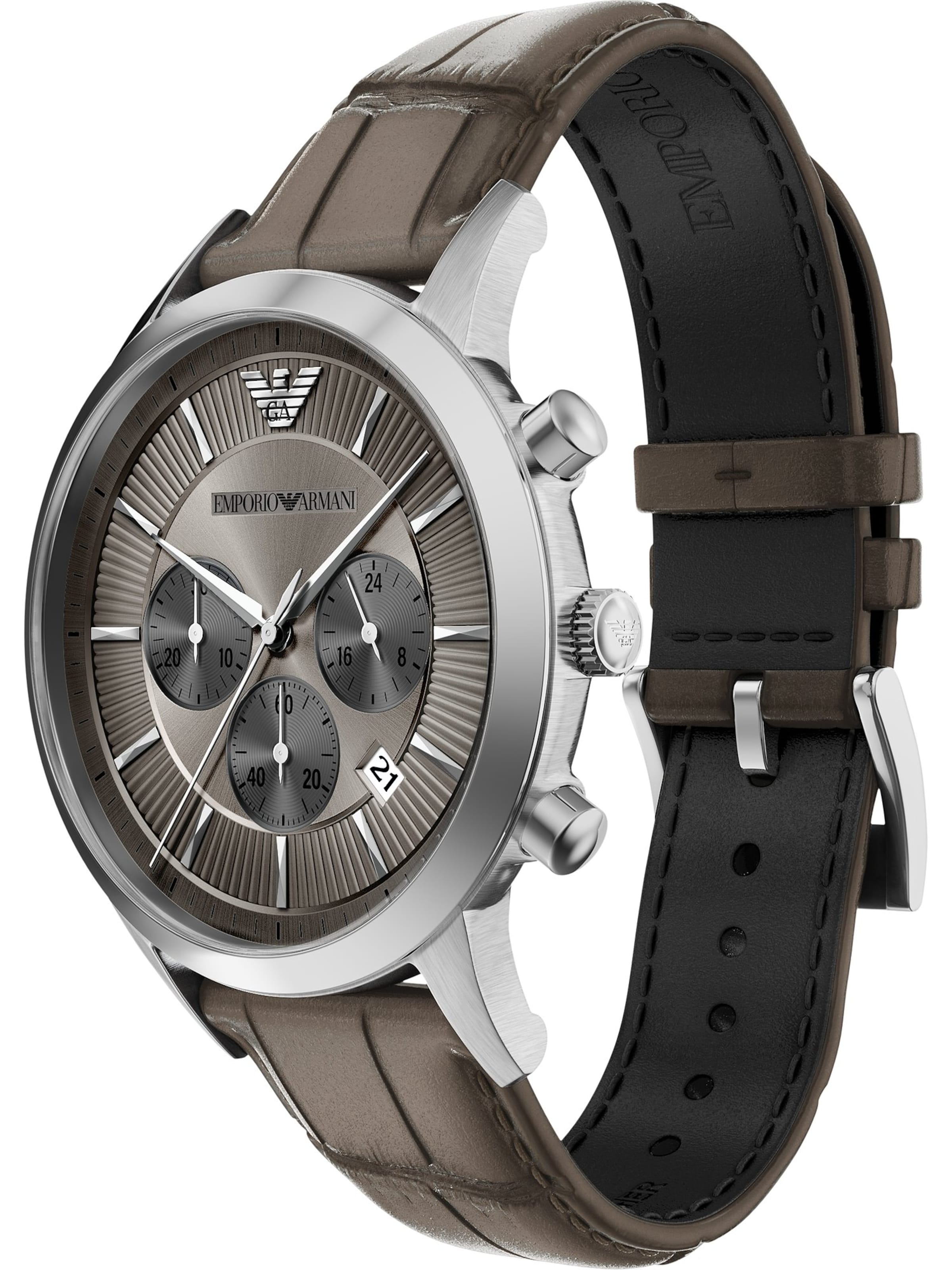 Emporio Armani Uhr 'Archetipo' in Grau